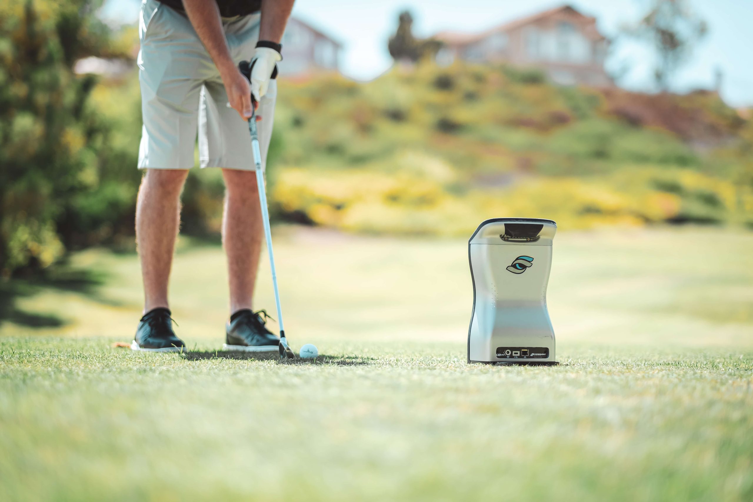 quad campo monitor de lanzamiento de golf